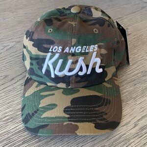 NWT, Kush Los Angeles Camo Baseball Cap
Hat - 100 Cotton